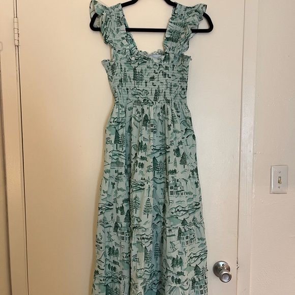 Hill House Green Midi Dress - Picture 3 of 5
